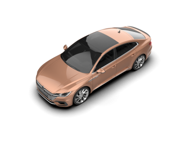 kırmızı ve siyah renkli gerçekçi modern bir araba. 3d oluşturma