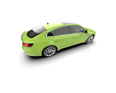 beyaz arkaplanda modern araba