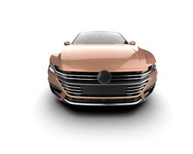 beyaz arka planda modern araba