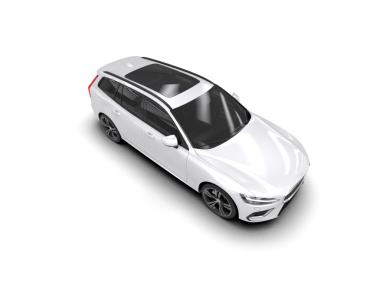 Araba sedanı. 3d oluşturma.