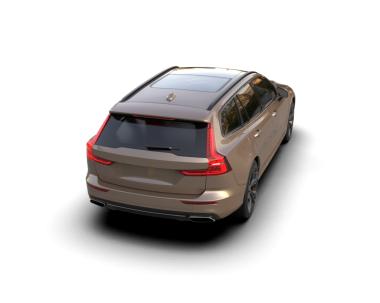 Araba beyaz arka planda izole edilmiş. 3d illüstrasyon