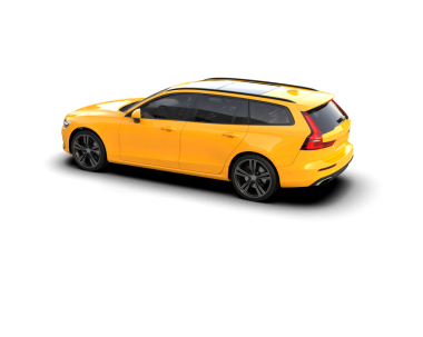 modern araba siyah arkaplanda izole edildi