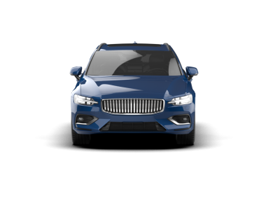 Modern araba arka planda izole edilmiş. 3D görüntüleme - illüstrasyon