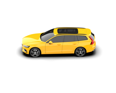 gerçekçi modern araba. Ön taraf manzarası. Vektör çizimi. beyaz arkaplanda izole