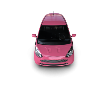 pembe modern şehir minivan arabası