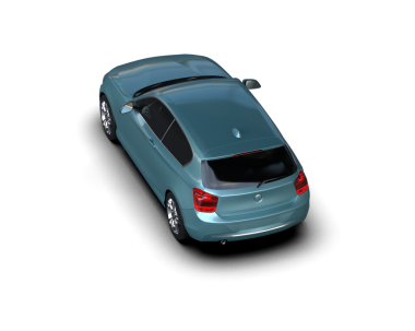 araba beyaz arkaplanda izole edildi