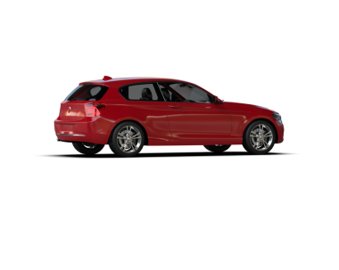 Beyaz arka planda kırmızı araba 3 boyutlu görüntüleme