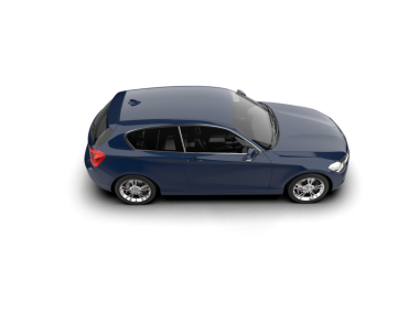 Araç yan görünümü beyaz arkaplanda izole edildi