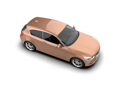 - Araba. 3D çizim 3D. beyaz arkaplanda izole