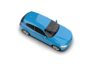 Araba beyaz zemin üzerine