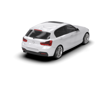 modern lüks beyaz sedan