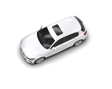 modern beyaz lüks araba