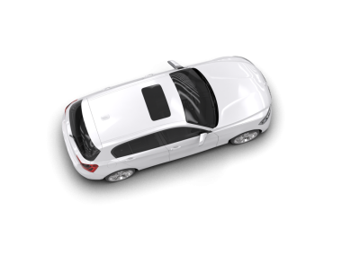 modern araba beyaz arkaplanda izole edildi