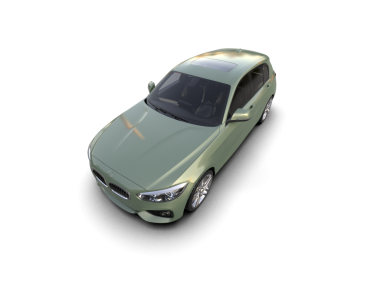 modern otomobil arka planda izole edildi