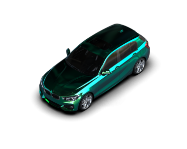 Siyah arkaplanda bir araba