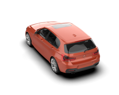 Beyaz arka planda gerçekçi bir cip. 3d oluşturma