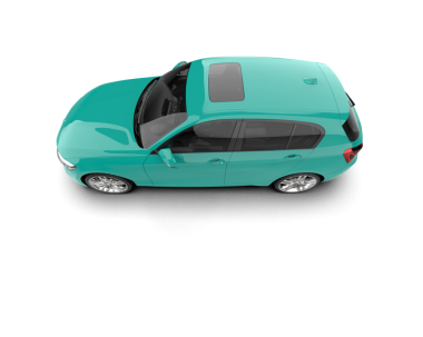 beyaz arka planda modern araba