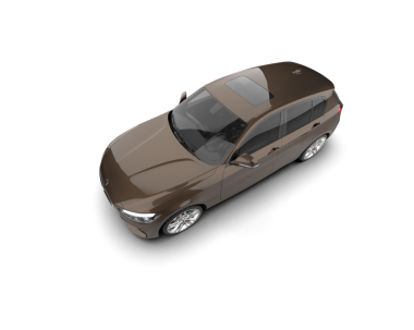 Beyaz arka planda modern bir araba. 3 Boyutlu Hazırlama