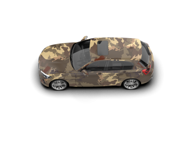 modern araba beyaz arkaplanda izole edildi