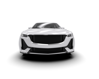 Modern araba arka planda izole edilmiş. 3D görüntüleme - illüstrasyon