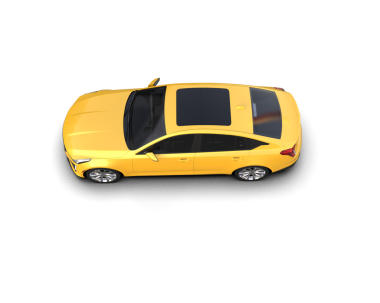 Modern araba beyaz arka planda izole edilmiş. 3d illüstrasyon