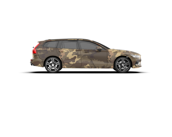 SUV aracı beyaz arka planda izole edildi. 3d oluşturma.