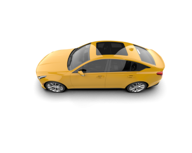 Gri arka planda modern bir araba. 3d illüstrasyon