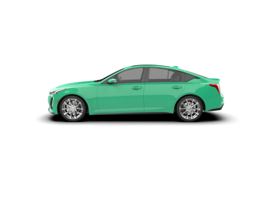 Modern yeşil araba beyaz arka planda izole edilmiş, gölgeli. Gölgeli 3D model