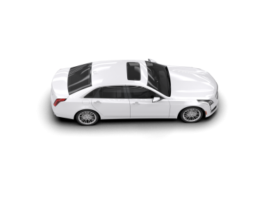 Modern araba beyaz arka planda izole edilmiş. 3d oluşturma