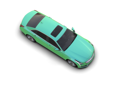 Yepyeni, jenerik bir arabanın 3 boyutlu tasarımı