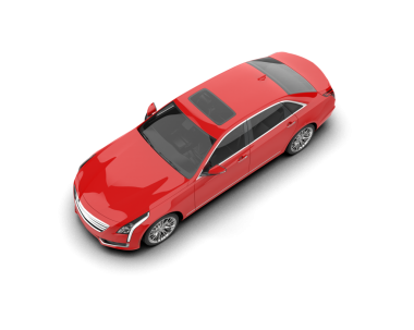 Modern araba beyaz arka planda izole edilmiş. 3d oluşturma.