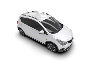 beyaz arka planda beyaz modern araba