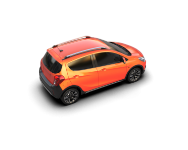 modern kırmızı araba beyaz üzerine