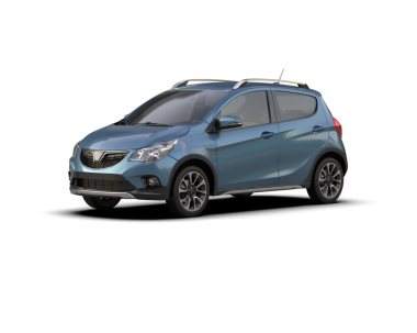 Beyaz bir arka plan üzerinde izole modern kompakt araç