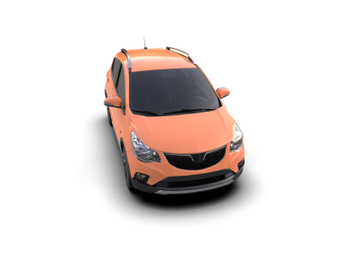 Siyah bir arka planda izole edilmiş modern bir SUV 'un 3 boyutlu görüntüsü.