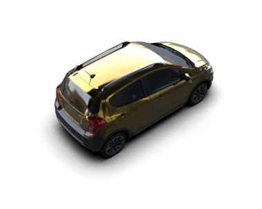 Siyah arka planda modern lüks bir araba. 3d oluşturma