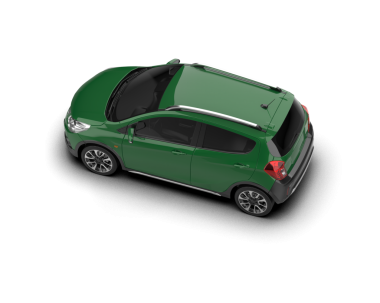 araba beyaz arkaplanda izole edildi