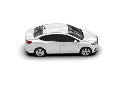 modern araba beyaz arkaplanda izole edildi