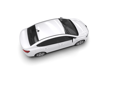 Modern araba beyazda izole edilmiş. 3d oluşturma