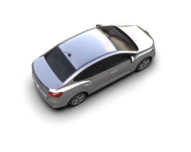 3 boyutlu lüks araba siyah üzerine izole edilmiş.