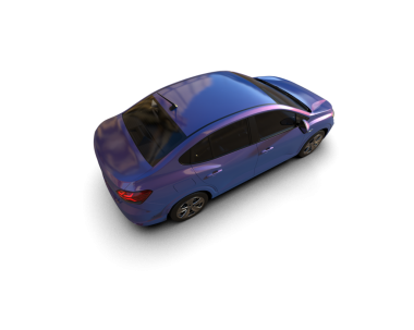 Bir spor arabanın 3 boyutlu canlandırması