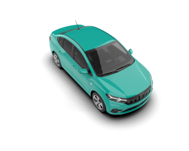 modern araba beyaz arkaplanda izole edildi