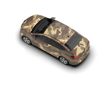 beyaz arka planda modern araba