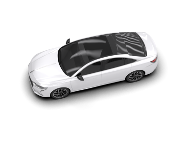 Siyah arka planda bir araba. yüksek çözünürlüklü 3d