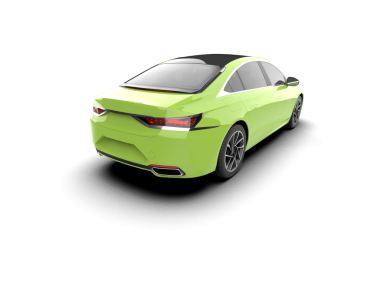 gerçekçi 3 boyutlu spor araba çizimi