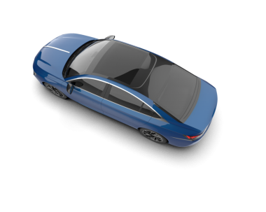 Beyaz arka planda araba sedanı.