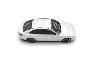 beyaz arka planda modern araba.