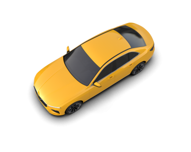 Siyah arka planda sarı lüks araba..