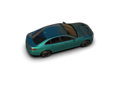 Siyah arka planda bir araba. 3 boyutlu illüstrasyon. yüksek çözünürlüklü 3d