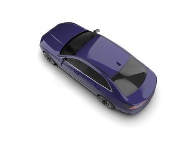 araba beyaz arkaplanda izole edildi